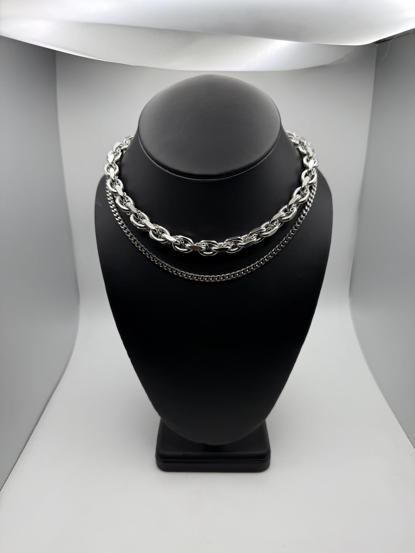 Silver Snake Scales Necklace