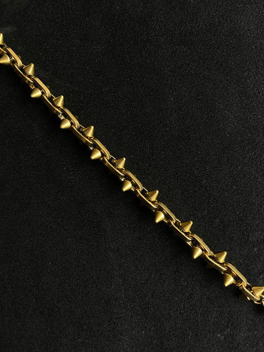 Gold Spiked Bracelet