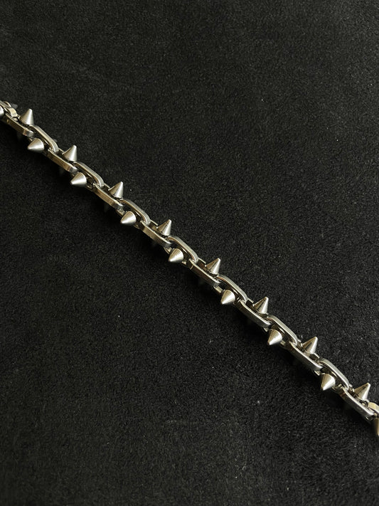 Silver Spiked Bracelet