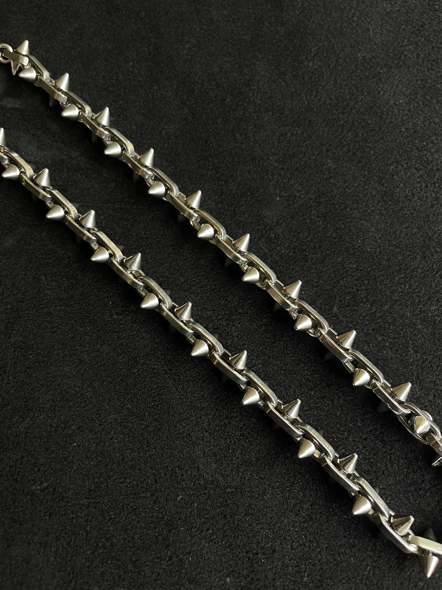 Rare Silver Spiked Necklace