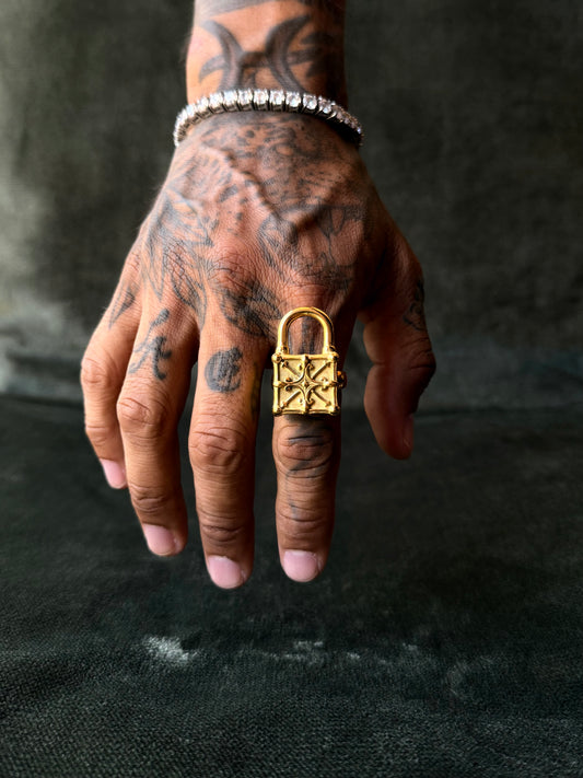 Gold Locked In Ring