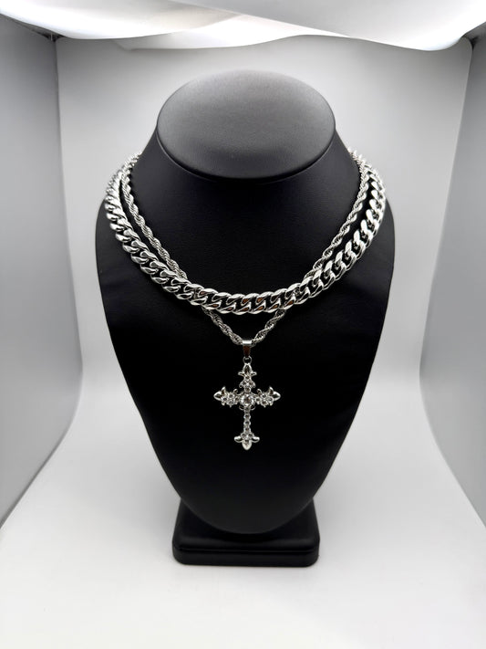 Rare Diamond Baroque Cross