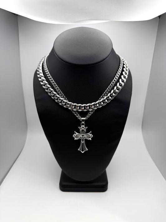 Rare Triple Platinum Cross