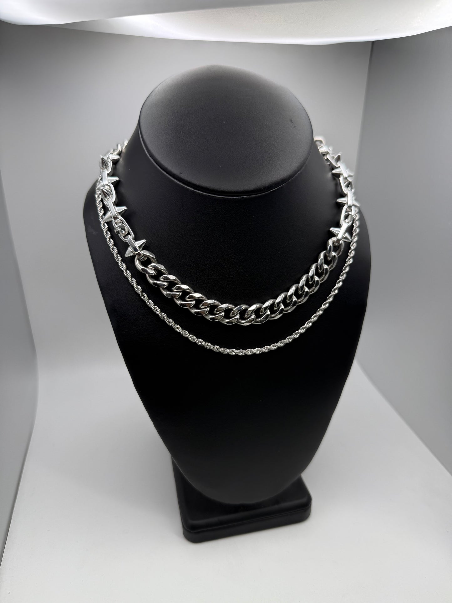 Silver Spiked Stack