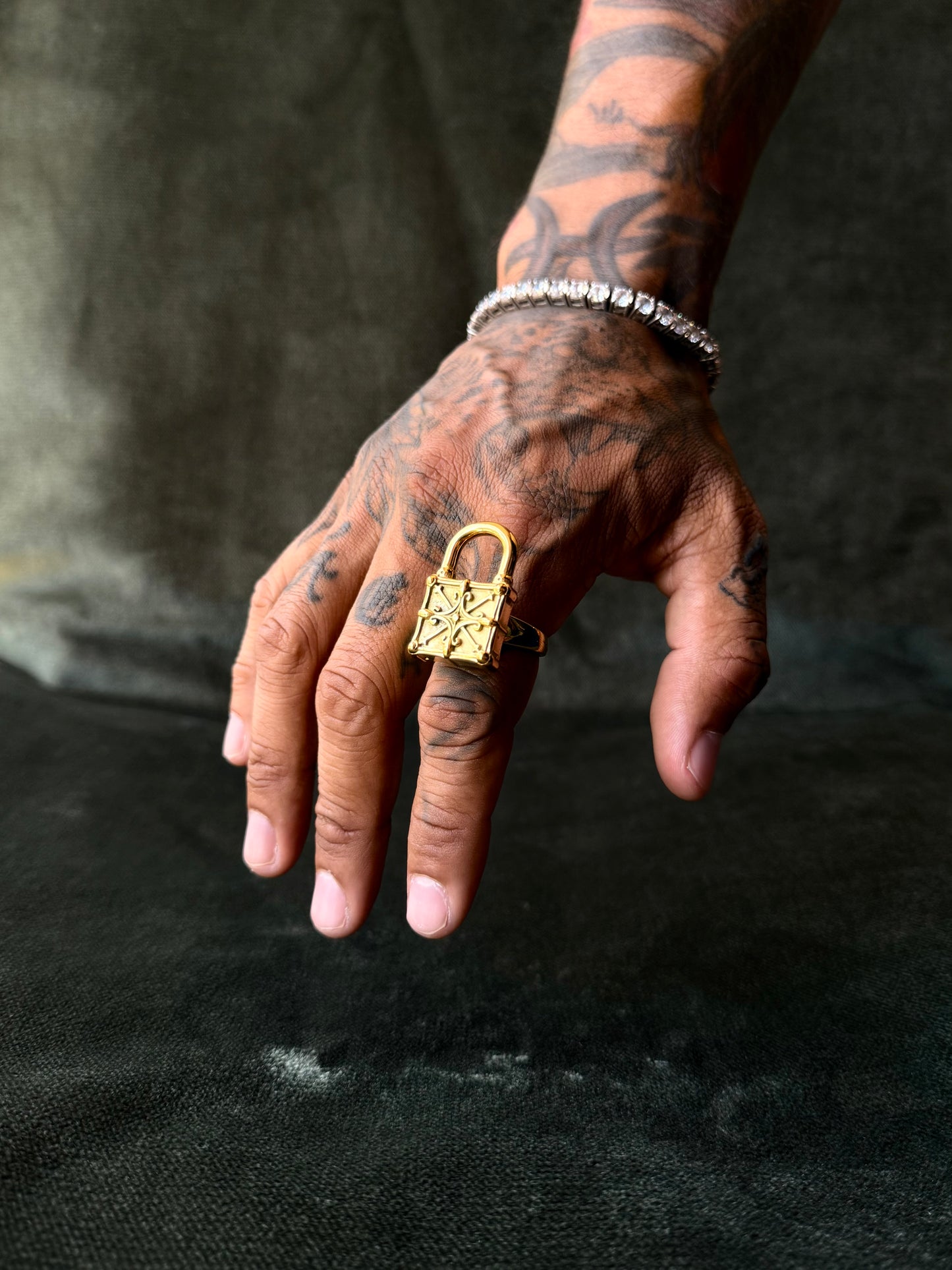 Gold Locked In Ring